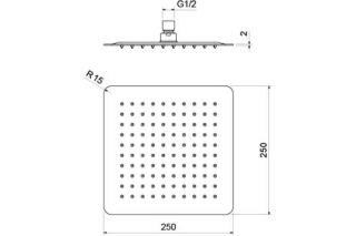 Верхний душ Aquatek AQ2072MB черный
